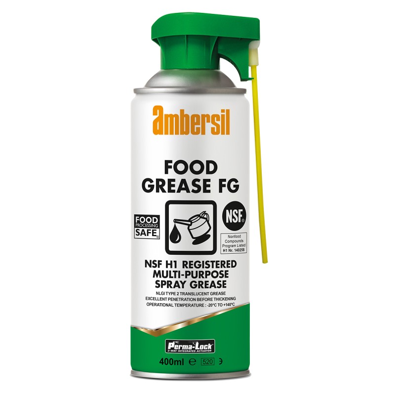 1 pcs - Ambersil Mineral Oil Grease 400 ml Perma-Lock Food Grease FG,Food Safe