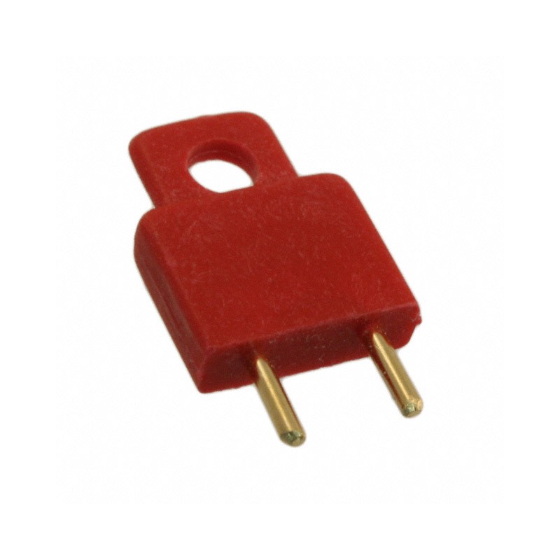 10 pcs : 1460R - PLUG SHORTING INSULATED RED