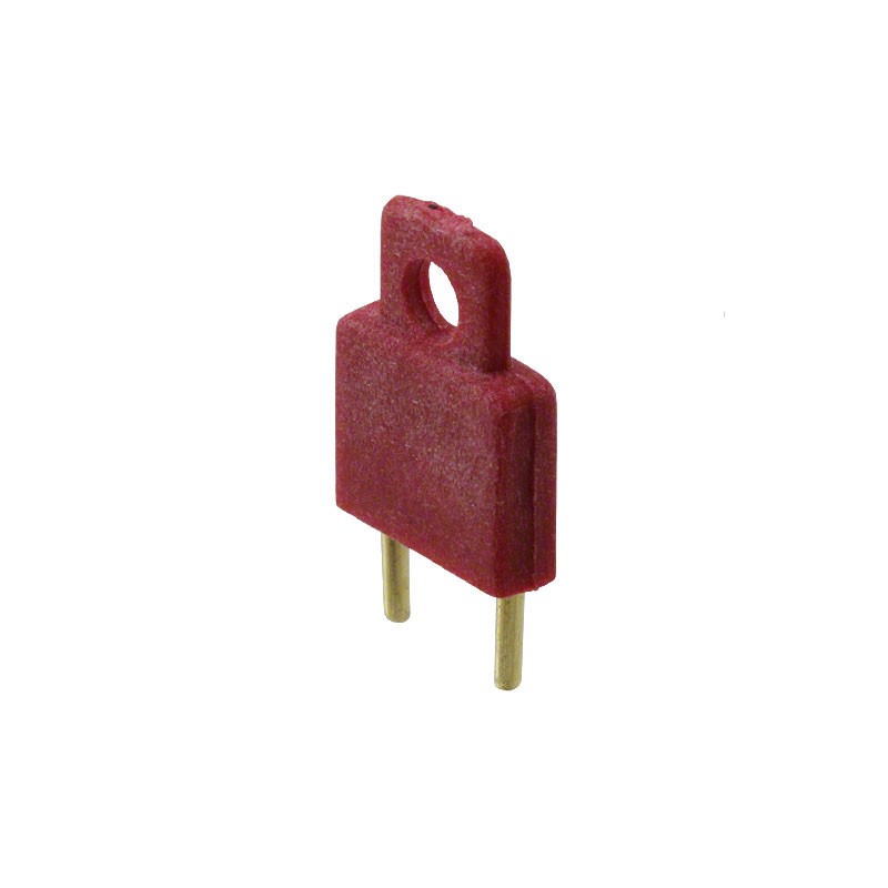 10 pcs : 1461R - PLUG SHORTING INSULATED RED
