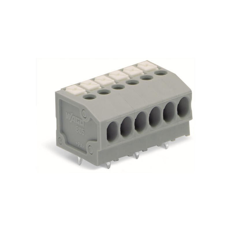 10 pcs : 805-103 - PCB TERMINAL BLOCK PUSH-BUTTON