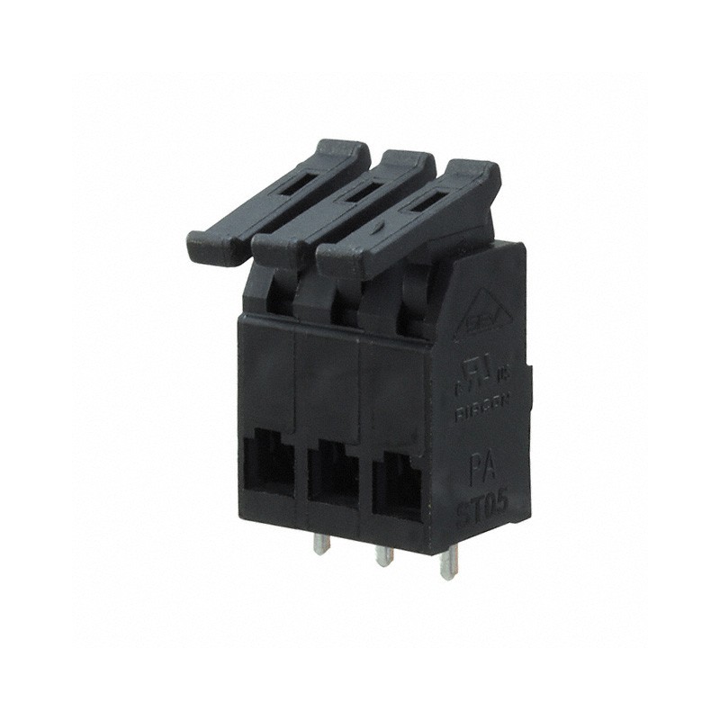 10 pcs : AST0550302 - TERM BLK 3POS SIDE ENTRY 5MM PCB