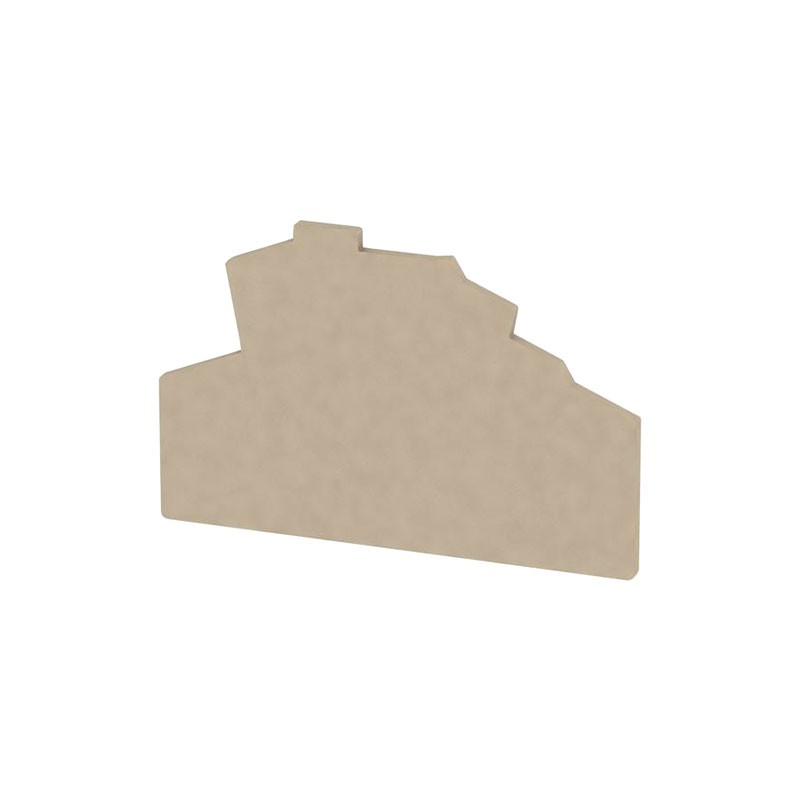 10 pcs : 1805960000 - CONN TERM BLK END PLATE BEIGE