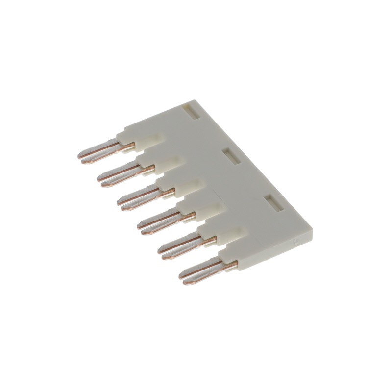 10 pcs : 859-406 - PUSH-IN TYPE JUMPER BAR 6-WAY