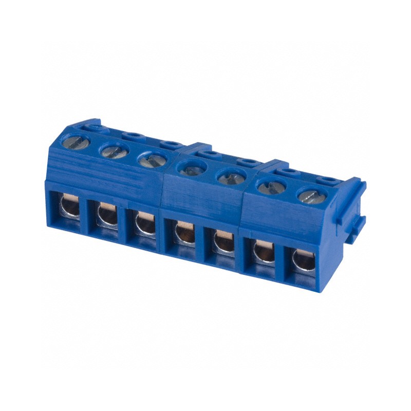10 pcs : OSTTH070160 - TERM BLOCK PLUG 7POS 90DEG 5MM