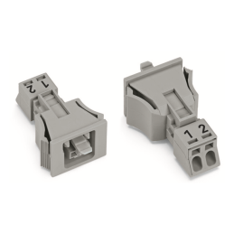 10 pcs : 890-742 - SNAP-IN SOCKET GRAY