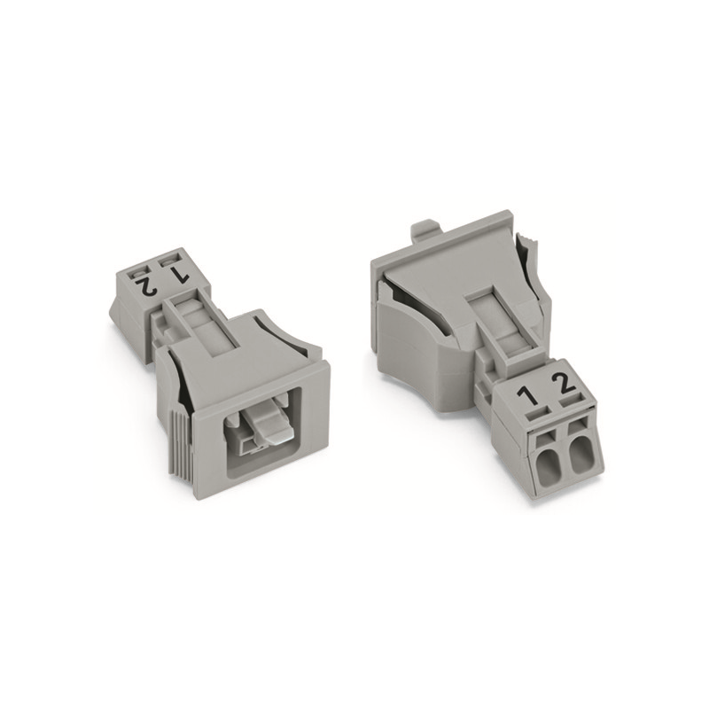 10 pcs : 890-742 - SNAP-IN SOCKET GRAY
