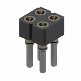 10 pcs : 714-43-204-31-018000 - CONN IC DIP SOCKET 4POS GOLD