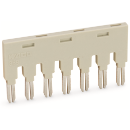 10 pcs : 859-407 - PUSH-IN TYPE JUMPER BAR 7-WAY