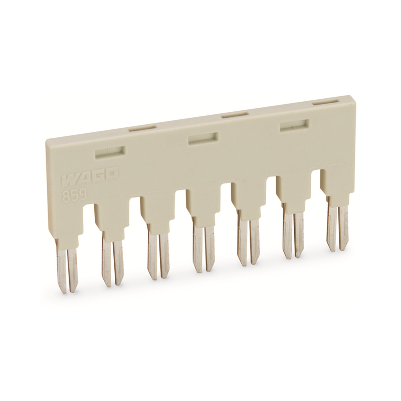 10 pcs : 859-407 - PUSH-IN TYPE JUMPER BAR 7-WAY