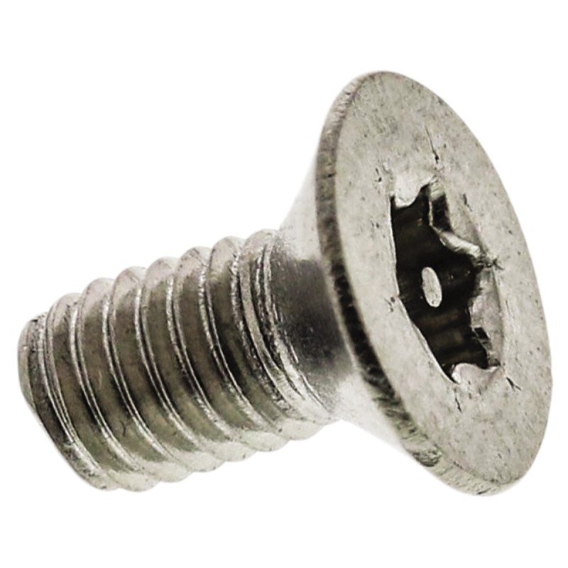 1 Bag of 100 - RS PRO Plain Flat Stainless Steel Tamper Proof Security Screw, M3 x 6mm