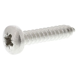 1 Bag of 100 - RS PRO Plain Stainless Steel Pan Head Self Tapping Screw, N°10 x 1in Long 25mm Long
