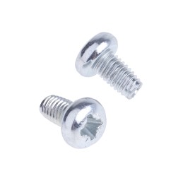 1 Bag of 100 - RS PRO Bright Zinc Plated, Clear Passivated Steel Pan Head Thread Forming Screw, M3 x 5mm Long