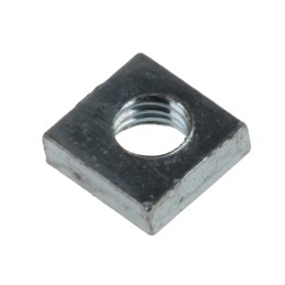 1 Bag of 100 - RS PRO M3 5.5mm Steel Square Nuts, Bright Zinc Plated Finish