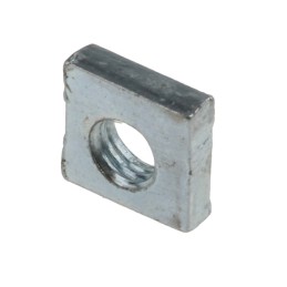 1 Bag of 100 - RS PRO M3 5.5mm Steel Square Nuts, Bright Zinc Plated Finish