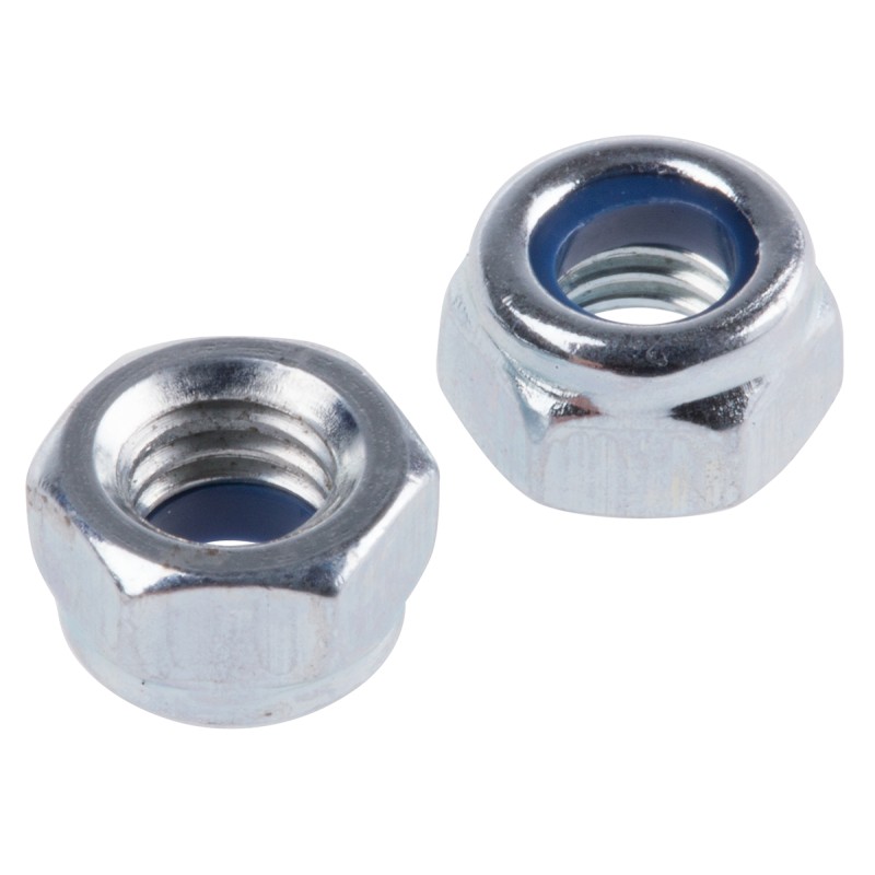 1 Bag of 100 - RS PRO, Zinc Plated Steel Lock Nut, DIN 985, M5