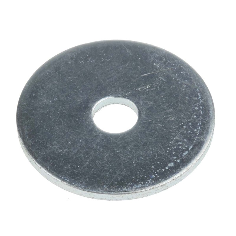 1 Bag of 100 - Bright Zinc Plated Steel Mudguard Washers, M5