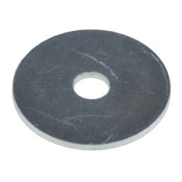 1 Bag of 100 - Bright Zinc Plated Steel Mudguard Washers, M5