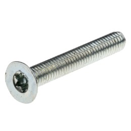 1 Bag of 100 - RS PRO Bright Zinc Plated Flat Steel Tamper Proof Security Screw, M3 x 20mm