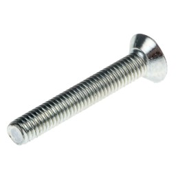 1 Bag of 100 - RS PRO Bright Zinc Plated Flat Steel Tamper Proof Security Screw, M3 x 20mm