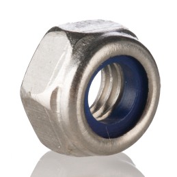 1 Bag of 100 - RS PRO, Plain Lock Nut, DIN 985, M6
