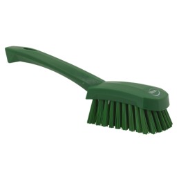 1 pcs - Vikan Hard Bristle Green Scrubbing Brush, 36mm bristle length, Polyester bristle material