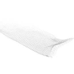 1 Reel of 1 - RS PRO Braided Monel Silver Cable Sleeve, 50.8mm Diameter, 15.24m Length