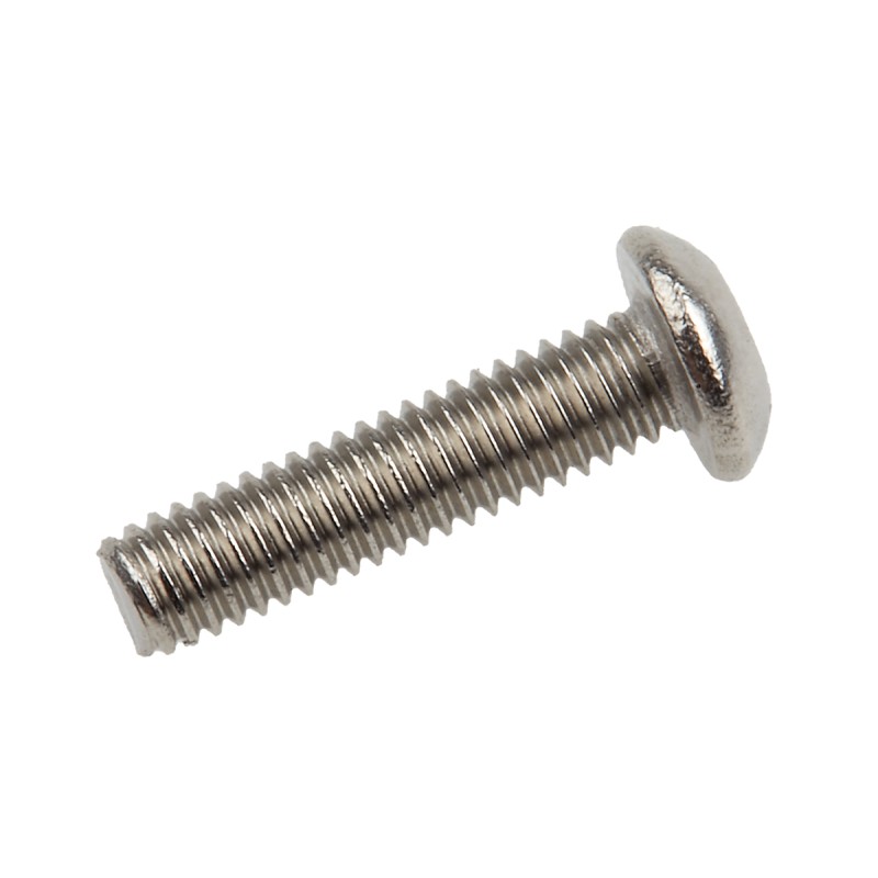 1 Bag of 100 - RS PRO Plain Button Stainless Steel Tamper Proof Security Screw, M3 x 12mm