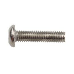1 Bag of 100 - RS PRO Plain Button Stainless Steel Tamper Proof Security Screw, M3 x 12mm