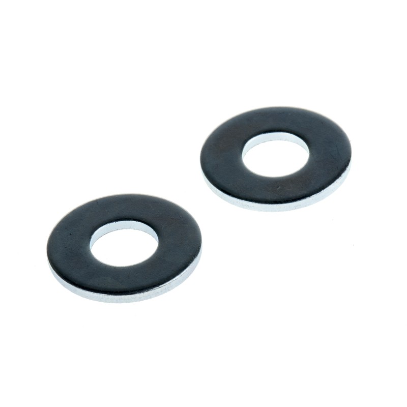 1 Bag of 100 - Bright Zinc Plated Steel Plain Washers, M5, BS 4320