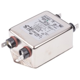 12 pcs - TE Connectivity, Corcom SB 20A 250 V ac 50/60Hz, Flange Mount RFI Filter, Fast-On, Single Phase