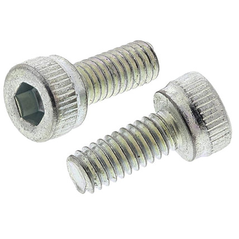 1 Bag of 100 - RS PRO Bright Zinc Plated Steel Hex Socket Cap Screw, DIN 912, M5 x 8mm