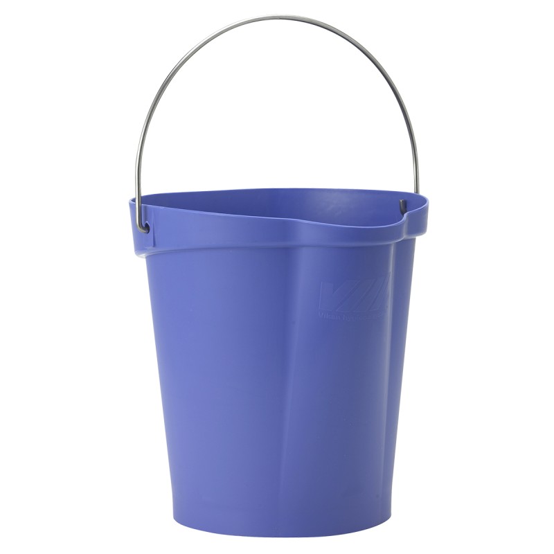 1 pcs - 12L Plastic Purple Bucket With Handle