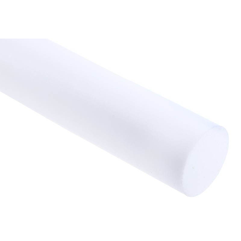 1 Lot of 2 - RS PRO Opaque Fluoroplastics PTFE Rod, 1m x 32mm Diameter