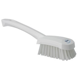 1 pcs - Vikan Hard Bristle White Scrubbing Brush, 36mm bristle length, Polyester bristle material