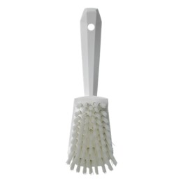 1 pcs - Vikan Hard Bristle White Scrubbing Brush, 36mm bristle length, Polyester bristle material