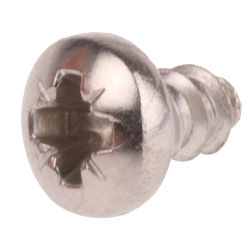 1 Bag of 100 - RS PRO Plain Stainless Steel Pan Head Self Tapping Screw, N°6 x 1/4in Long 6.5mm Long