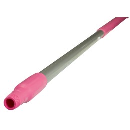 1 pcs - Vikan Pink Anodised Aluminium, Polypropylene Mop Handle, 1.51m