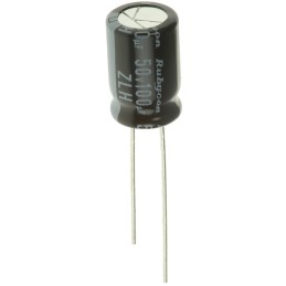 2000 pcs - Rubycon 100μF Aluminium Electrolytic Capacitor 50V dc, Radial, Through Hole - 50ZLH100MEFC8X11.5