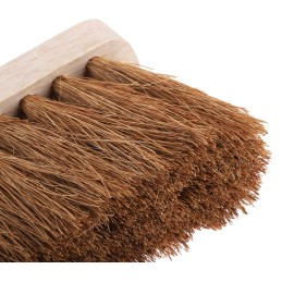 1 pcs - Cottam Soft Bristle Black Scrubbing Brush, Natural Coco bristle material