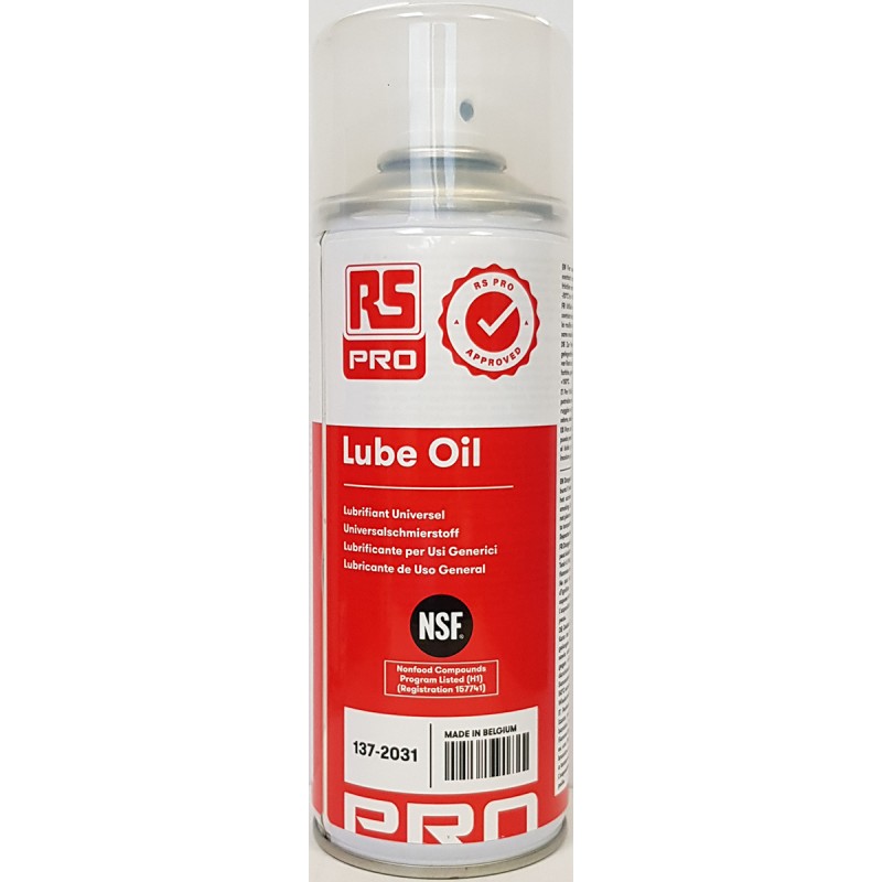 1 pcs - RS PRO 400 ml General Purpose Lubricant Multi-purpose lubricant and for Food Industry, General Purpose Use