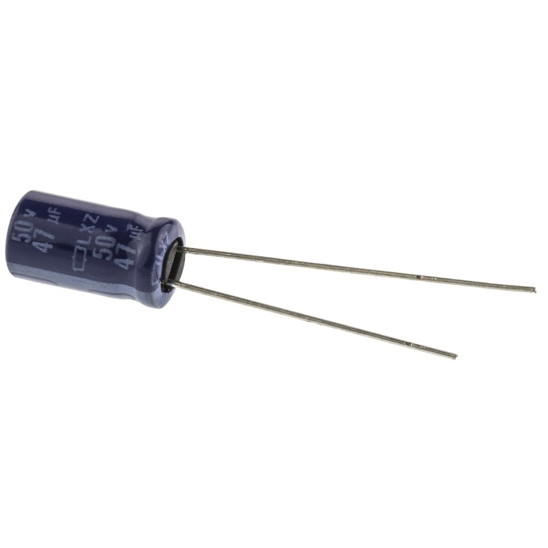 2000 pcs - CHEMI-CON 47μF Aluminium Electrolytic Capacitor 50V dc, Radial, Through Hole - ELXZ500ELL470MFB5D