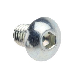 1 Bag of 100 - RS PRO Bright Zinc Plated Steel Hex Socket Button Screw, ISO 7380, M4 x 6mm