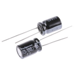 2000 pcs - Rubycon 100μF Aluminium Electrolytic Capacitor 63V dc, Radial, Through Hole - 63PX100MEFC8X11.5
