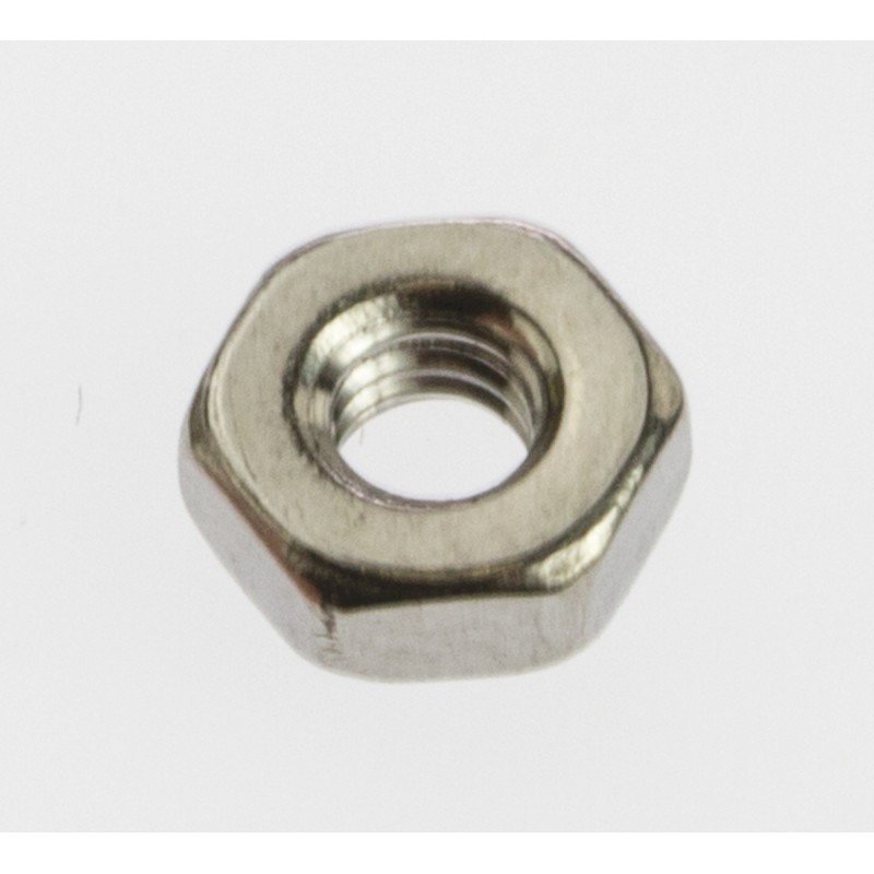 1 Bag of 100 - RS PRO, Plain Stainless Steel Hex Nut, DIN 934, M2.5
