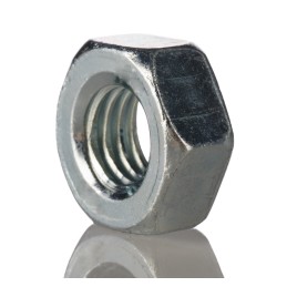 1 Bag of 100 - RS PRO, Bright Zinc Plated Steel Hex Nut, DIN 934, M8