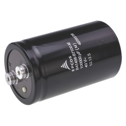 25 pcs - EPCOS 0.1F Aluminium Electrolytic Capacitor 40V dc, Screw Terminal - B41456B7100M000