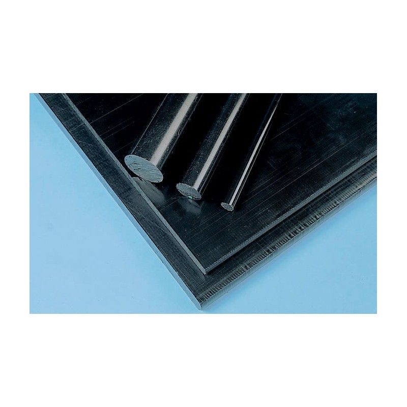 1 Lot of 3 - RS PRO Black Acetal Rod, 1m x 12mm Diameter