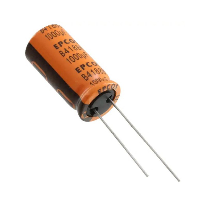 250 pcs - EPCOS 1000μF Aluminium Electrolytic Capacitor, Radial, Through Hole - B41888C7108M000