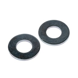 1 Bag of 100 - Bright Zinc Plated Steel Plain Washers, M12, BS 4320