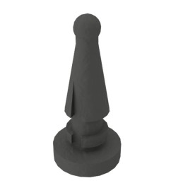 10 pcs : FM-3 - FAN MNT RIVET BLK 30A DUROMETER